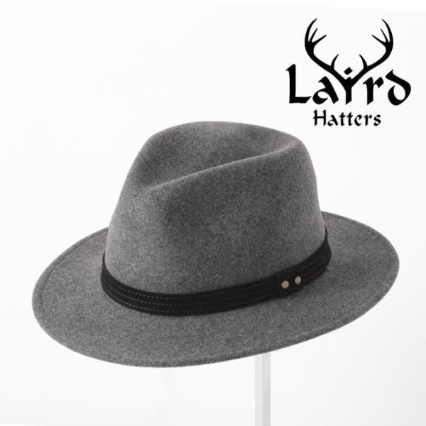 Laird Hatters メンズ フェドラハット 英国製 ウールハット フェルトハット レアードハ...