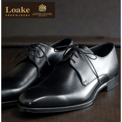 Loake England ローク プレーントウ プレインタイ シューズ E 2E CORNWALL...