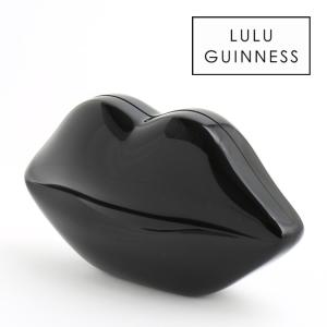 LULU GUINNESS ルルギネス クラッチバッグ Perspex Lips Black リップ ブラック マグネット レディース｜ukclozest