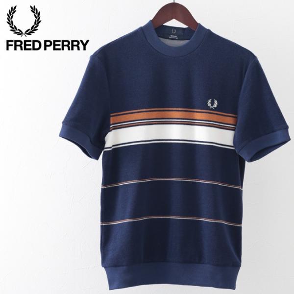 フレッドペリー メンズ Tシャツ Fred Perry リイシュー ストライプ タオリング フレンチ...