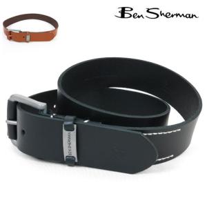 Ben Sherman ユニオンジャック レザーベルト 茶　牛革 Ben Sherman ユニオンジャック レザーベルト 茶 牛革 - メルカリ