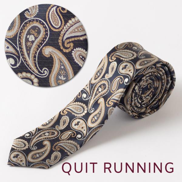 ペイズリーデザイン 洗えるイージーケア CHILLWORK ウォッシャブル ネクタイ 洗濯OK ネイ...