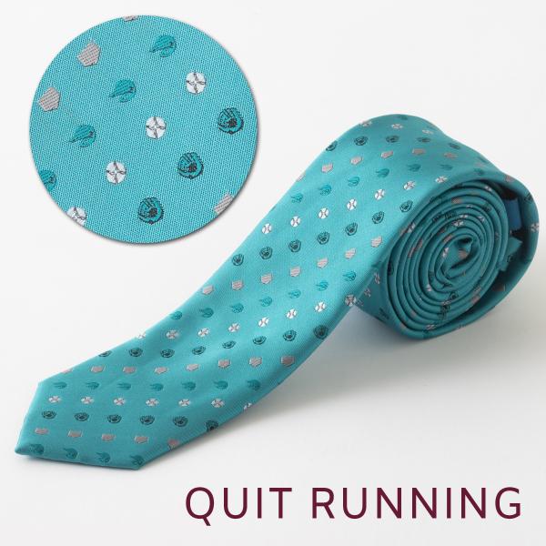 野球が趣味の方へ ホビーネクタイ 野球 ベースボール デザイン 刺繍 ライトグリーン CHILLWO...