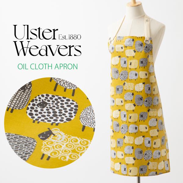 オイルクロス加工エプロン アルスターウィーバーズ Ulster Weavers 英国王室御用達 ドッ...