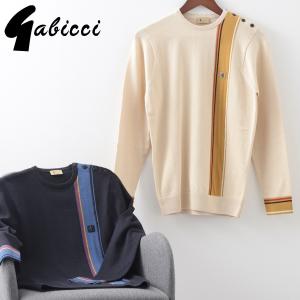 Gabicci メンズ クルーネックセーター 長袖 2色 ガビッチ SMITHY モッズファッション プレゼント ギフト｜ukclozest