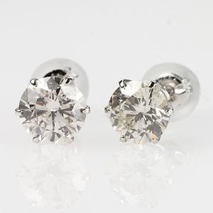 プラチナ ダイヤモンド ピアス 合計1.0ct 鑑別書付き （送料無料）【Winter jewelry】｜ukigoods