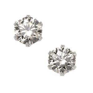 プラチナ 一粒 ダイヤモンド ピアス 0.5ｃt （送料無料）