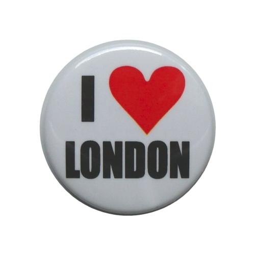 I Love London アイ ラブ ロンドン 缶バッジ YCB212 London ストリート ...