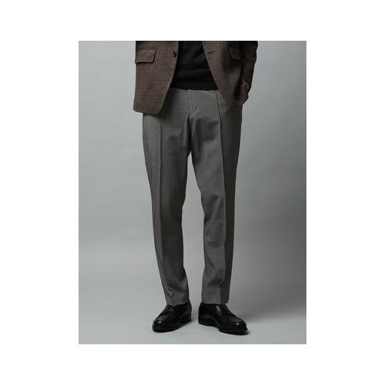 【スーツスクエア】メンズ テーパードパンツ ウォッシャブル ストレッチ スーピマコットンモクロディ ...