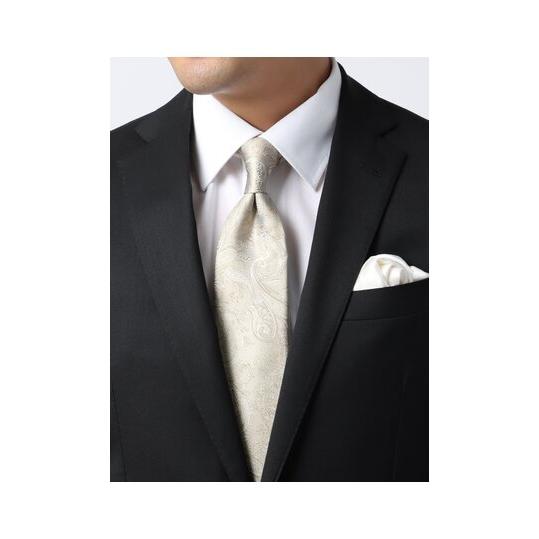 【スーツスクエア】メンズ ネクタイ フォーマル andreu.barcelona シルク ペイズリー...