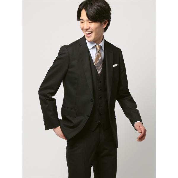 【スーツスクエア】メンズ スーツ スリーピース 2つボタン FORMAL ヘリンボーン FIT NR...