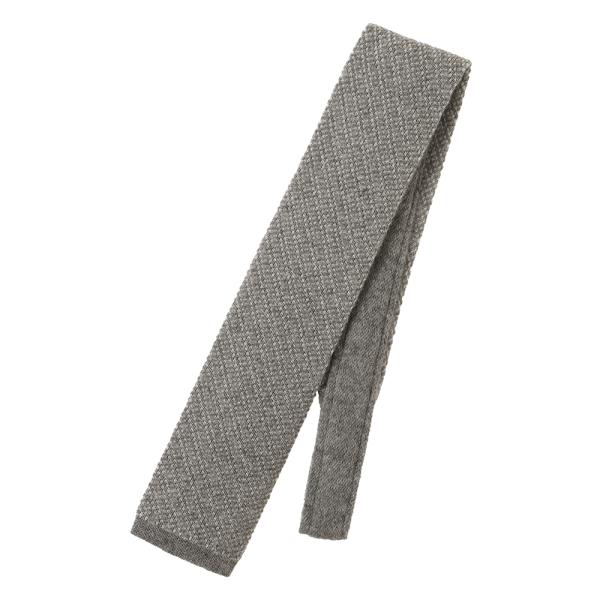 【スーツスクエア】ニットタイ Dimaglia Cravatte カシミヤ 織柄 グレー系