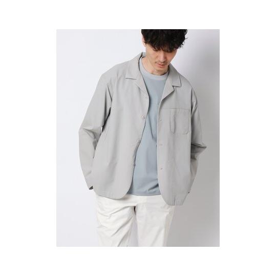 【スーツスクエア】メンズ FLAT オープンカラーアウターシャツ ウォッシャブル ストレッチ ドライ...