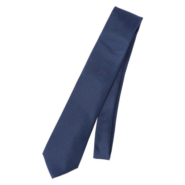 【スーツスクエア】ネクタイ andreu.barcelona シルクコットン ピンストライプ ブルー...