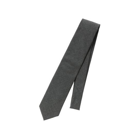 【スーツスクエア】メンズ ネクタイ Carreman JAPAN MADE ウールブレンド 無地 グ...