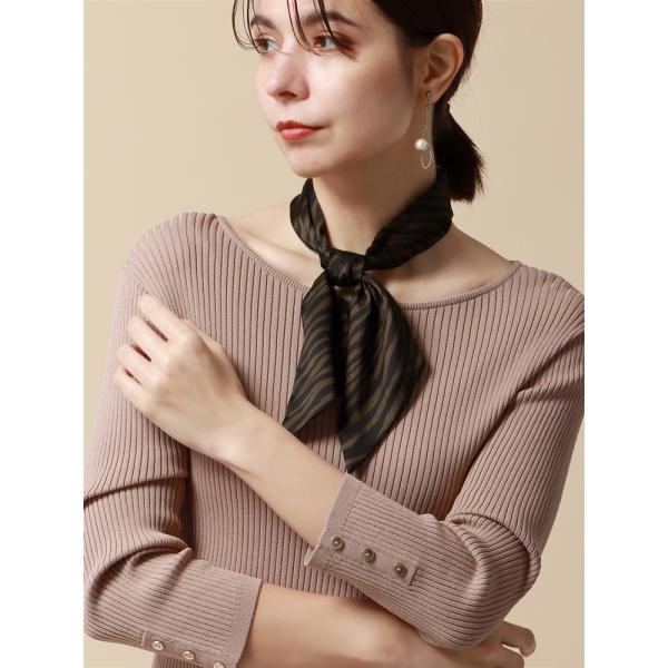 【スーツスクエア】ボウタイスカーフ JAPAN QUALITY ハンドウォッシュ ゼブラプリント