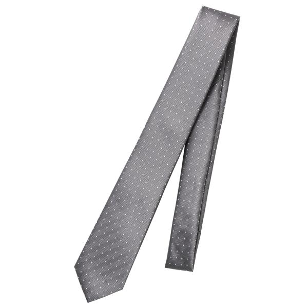 ナロータイ ポリエステル ドット グレー系