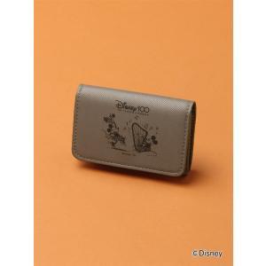 【スーツスクエア】カードケース Disney Mickey & Minnie グレー｜uktsc
