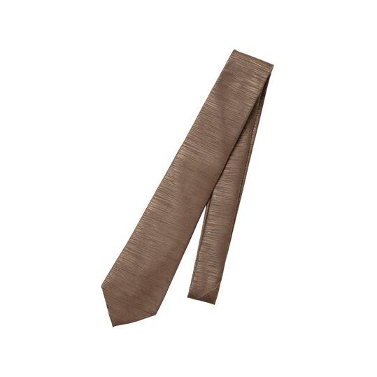 【スーツスクエア】メンズ ネクタイ シルクポリエステル 織柄 ベージュ系