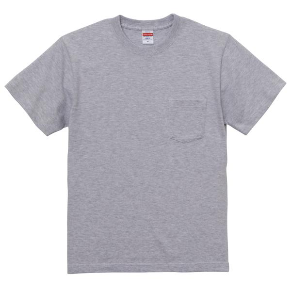 ユナイテッドアスレ 500601 Tシャツ 半袖 厚手 5.6オンス 胸ポケット付 無地 綿100 ...