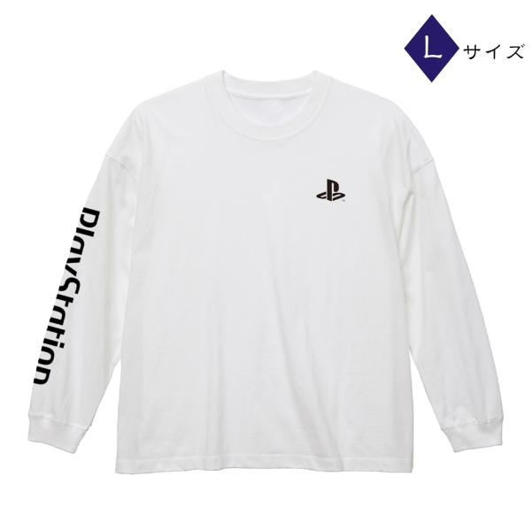 ビッグシルエットロングスリーブTシャツ for PlayStation/WHITE-L