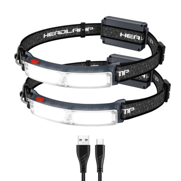 LED ヘッドライト AMERTEER  XPG+COB 高輝度  ヘッドランプ usb-c充電式 ...