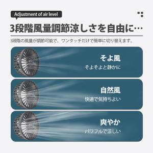 車用扇風機 車 扇風機 USB 後部座席用 【...の詳細画像5