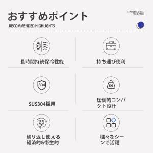 保冷剤 ステンレス 2個セット 長時間 【2点...の詳細画像1