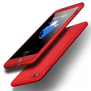 iPhone8 plus ケース 360°全周囲保護 極薄 軽量 強化ガラスフィルム付 スマホ全面的に守るカバー 耐衝撃 完全防塵 装着簡単 5.5インチ対応