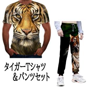 虎柄セット 虎虎セット B トラトラ タイガーTシャツとタイガーパンツのセット 2022 寅年 虎 虎柄 タイガー｜ulink
