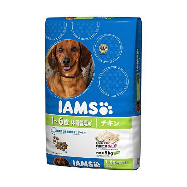 マースジャパンリミテッド アイムス IAMS ドッグフード成犬用 体重管理用 小粒 チキン 8kg ...