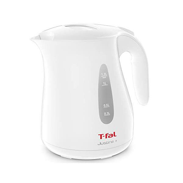 ティファール 電気ケトル 1.2L たっぷり大容量 ジャスティン プラス ホワイト KO4901JP...