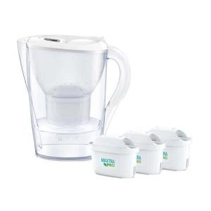 (2個セット) BRITA PFAS PFOS ブリタ ポット型浄水器 2.4L マレーラ カートリッジ マクストラプロ セット ホワイト