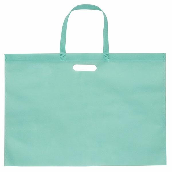 (2個セット) アーテック ArTec 作品収納バッグ大　持ち手穴あき　パステルグリーン 図工 作品...