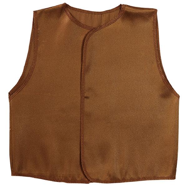 アーテック ArTec ソフトサテンベスト C 茶 ダンス 手作り 幼稚園 生地 幼児用 衣装 子供...