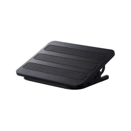 【正規代理店】 エレコム PCA-FR01BK フットレスト スチール製 無段階調整 足を乗せること...