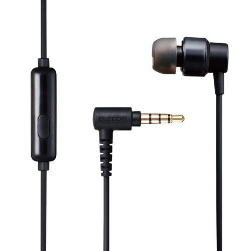エレコム EHP-CCS100CMMBK モノラルイヤホン カールコード 片耳 イヤホン マイク付 ...