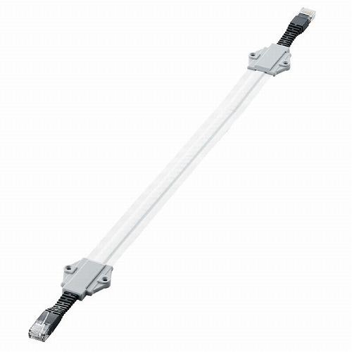 エレコム LD-VAPF6A/SV04 隙間 LANケーブル 40cm CAT6A準拠 フラット 高...