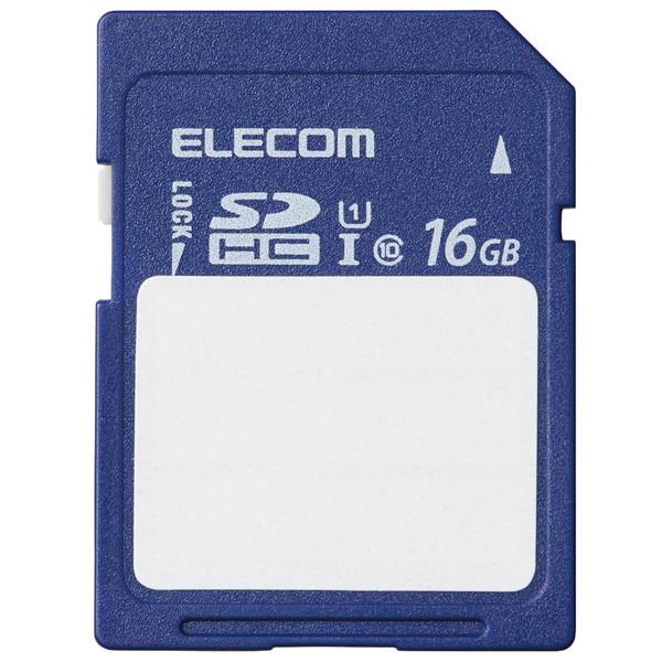 エレコム MF-FS016GU11C SDカード SDHC 16GB Class10 UHS-I U...