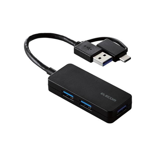 【正規代理店】 エレコム U3H-CAK3005BBK USB ハブ USB3.1 Gen1 USB...