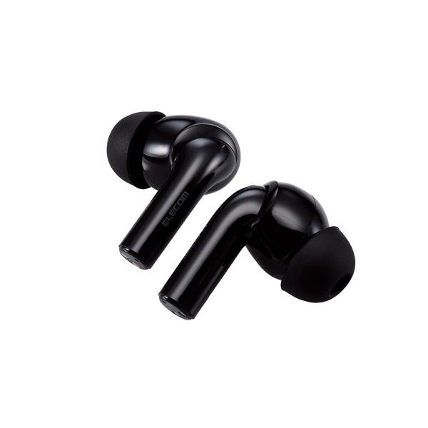 エレコム LBT-TWS15BK2 ワイヤレスイヤホン Bluetooth 5.2 アクティブ ノイ...