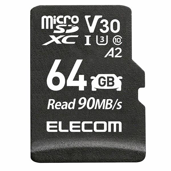 エレコム MF-DRMR064GU13 micro SDカード 64GB Class10 UHS-I...