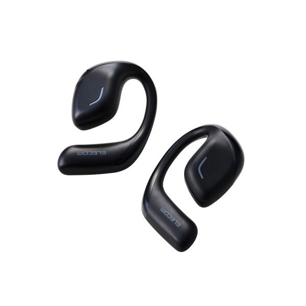 エレコム LBT-OWS01BK ワイヤレスイヤホン Bluetooth 5.4 オープンイヤー イ...