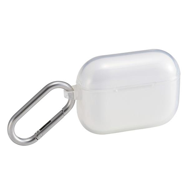 エレコム AVA-AP07UCCR AirPods Pro 3対応 ソフトケース カラビナ付 クリア