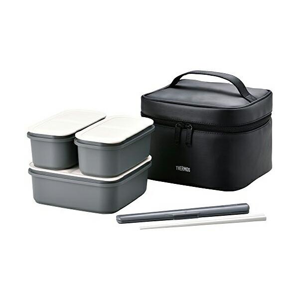 サーモス DJF-1800BK 弁当箱 2段 大容量 フレッシュランチボックス 約1.8L ブラック...