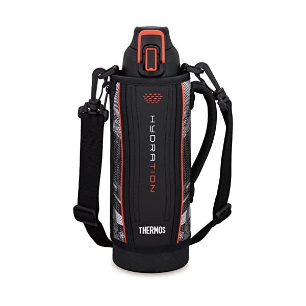 サーモス 水筒 真空断熱スポーツボトル 1L ブラックバレンシア 保冷専用 FHT-1002F BK...