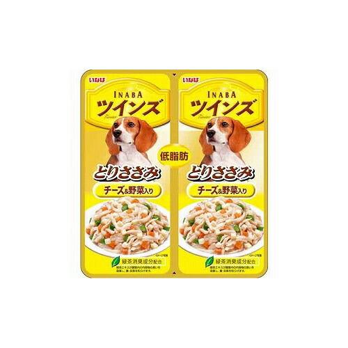 【48個セット】 いなば ツインズ ささみチーズ・野菜入 80g ドッグフード ドックフート 犬 イ...