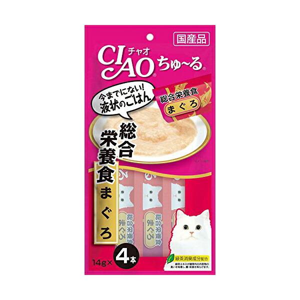 【48個セット】 チャオ ( CIAO ) CIAOちゅーる 総合栄養食 まぐろ 14g×4本 キャ...