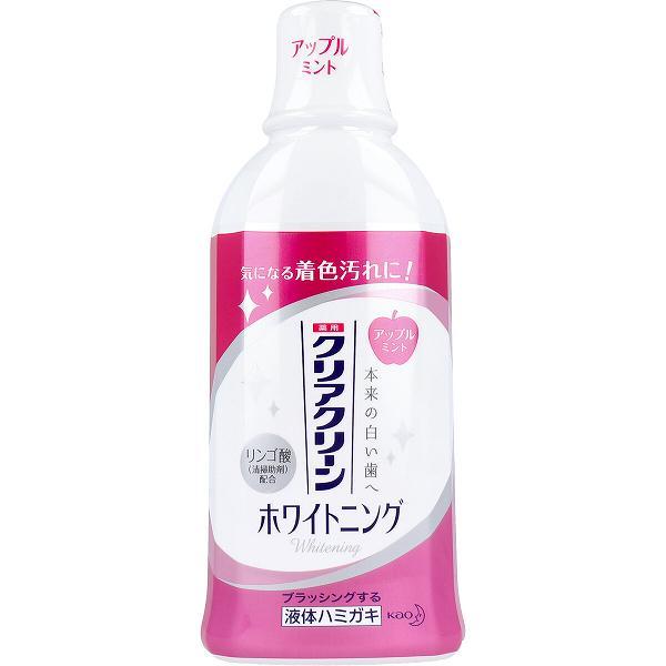 【5個セット】クリアクリーン ホワイトニング 薬用デンタルリンス アップルミント 600mL