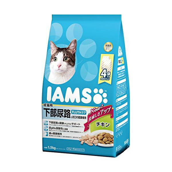 【3個セット】 アイムス ( IAMS ) 成猫用 下部尿路とお口の健康維持 チキン 1.5kg キ...